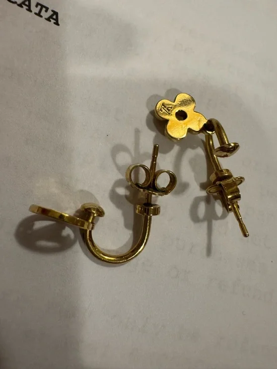 Authentic LV Louis Vuitton Blooming Earrings m64859 - Picture 7 of 11